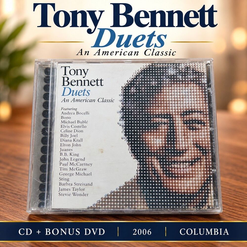 Tony Bennett Duets An American Classic CD + Bonus DVD 2006 Columbia